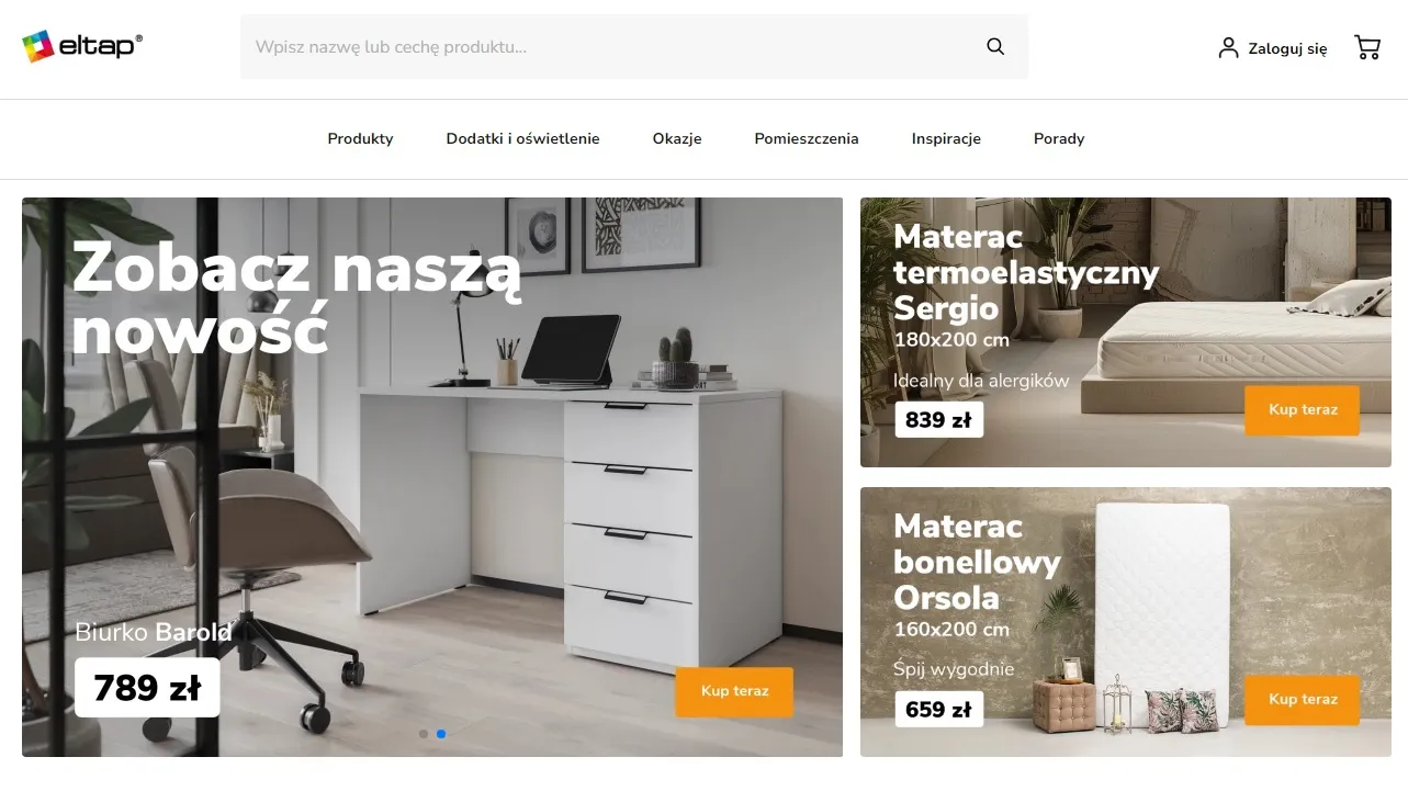 Strona www Przeznaczenie Eltap